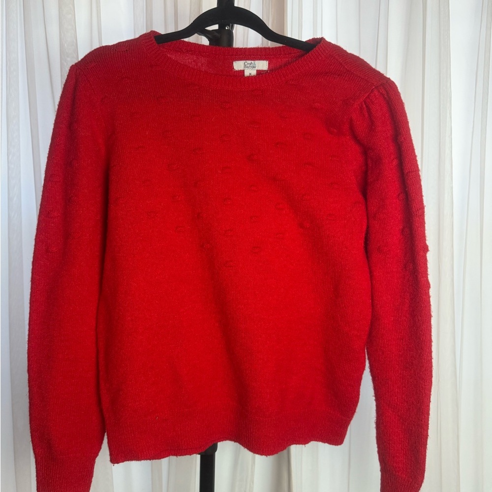 Croft & Barrow Vibrant Red Crew Neck Sweater